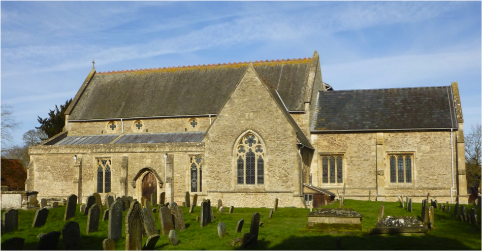 The parish church of St James the Great seen from the south.