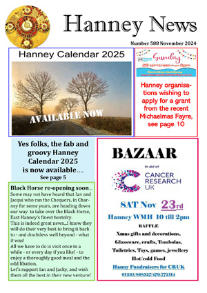 The current issue of Hanney News.