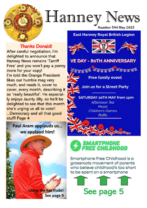 The current issue of Hanney News.