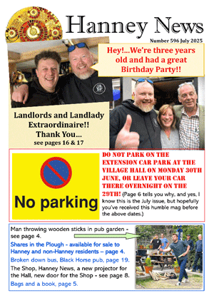 The current issue of Hanney News.