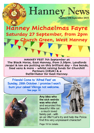 The current issue of Hanney News.